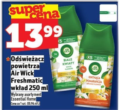 Odświeżacz powietrza Air Wick Freshmatic wkład 250 ml promocja w TOPAZ