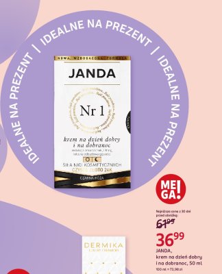 Krem na dzień dobry i dobranoc czarna róża Janda siła nici kosmetycznych promocja