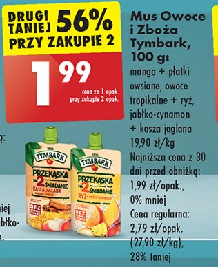 Mus owoce tropikalne-ry偶 Tymbark mus promocja