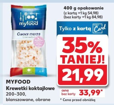 Krewetki koktajlowe 200-300, blanszowane, obrane promocja w Kaufland
