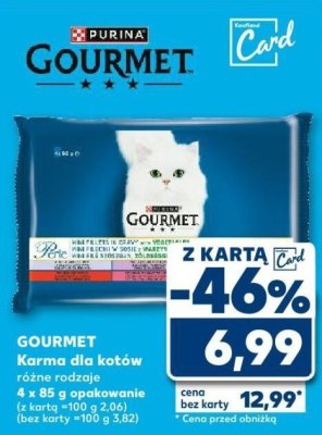 Karma dla kotów GOURMET różne rodzaje 4 x 85 g promocja w Kaufland
