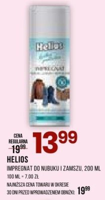 Impregnat do nubuku i zamszu HELIOS promocja w Drogerie Natura
