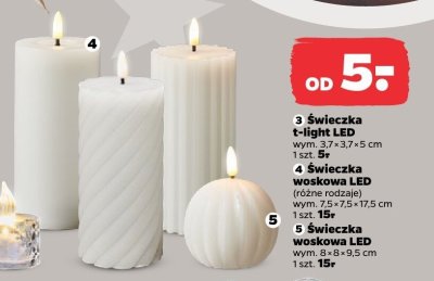Świeczka woskowa LED, różne rodzaje promocja w Netto