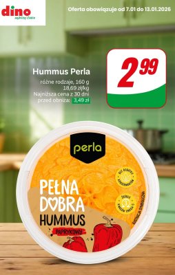 Hummus paprykowy promocja w Dino