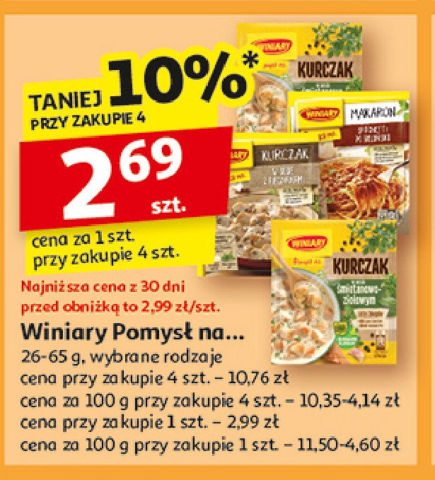 Kurczak z pieczarkami Winiary promocja