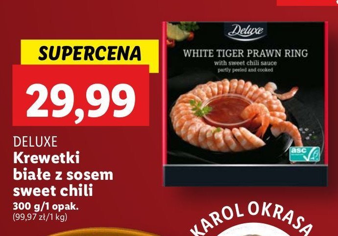 Krewetki białe ze słodkim chili Deluxe promocja