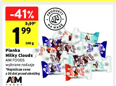 Pianka milky clouds mix Flying cow promocja w Intermarche