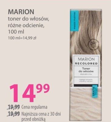 Toner MARION do włosów, różne odcienie promocja w Hebe