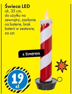 Świeca LED promocja w Tedi