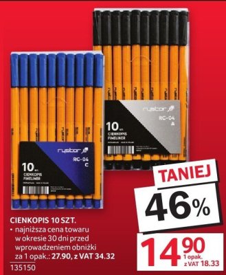 Cienkopis 10 szt. promocja w Selgros