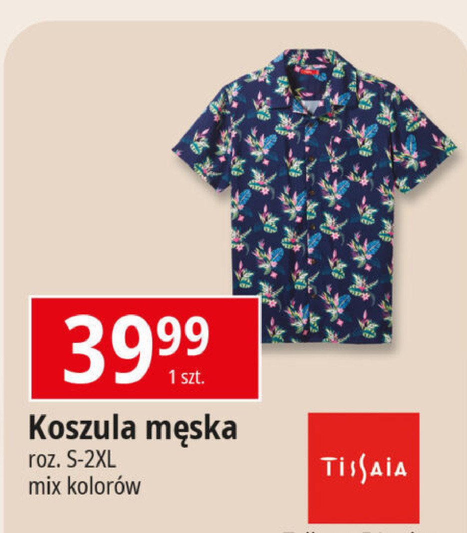 Koszula męska rozm. s-2xl Tissaia promocja