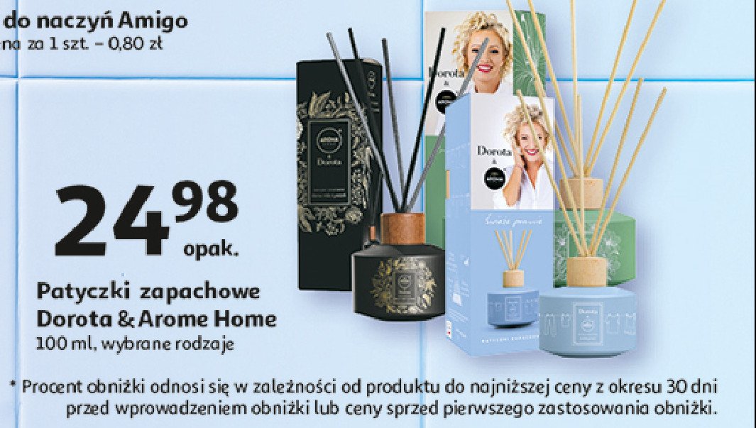 Patyczki zapachowe Aroma home & dorota promocja