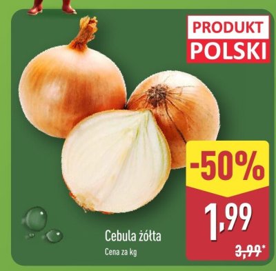Cebula żółta promocja w Aldi