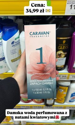 Woda perfumowana Caravan Fragancias  promocja w Dino