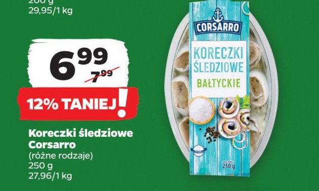 Koreczki śledziowe bałtyckie Corsarro promocja