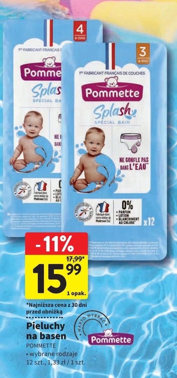 Pieluszki na basen splash 4 Pommette promocja