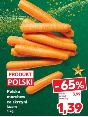 Marchew polska ze skrzynki luzem 1 kg promocja w Kaufland