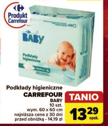 Podkłady higieniczne Carrefour baby promocja w Carrefour Market