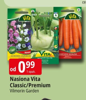 Nasiona Vita Classic/Premium Vilmorin Garden dzwonek ogrodowy promocja w Leclerc