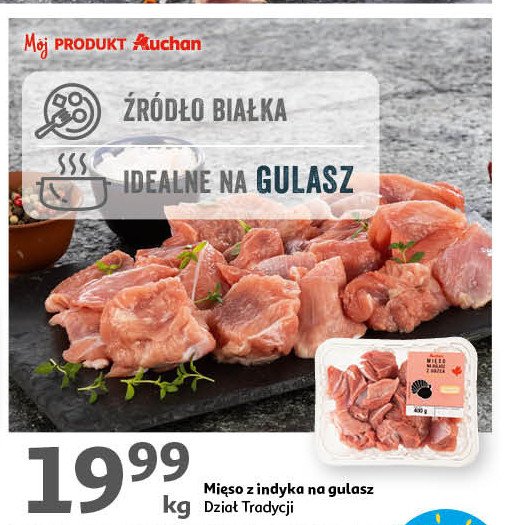 Mięso z uda indyka Auchan promocja
