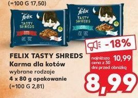 Karma dla kota rybne smaki w sosie Purina felix tasty shreds promocja