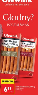 Kiełbaski 200 g różne rodzaje  promocja w Biedronka