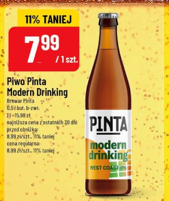 Piwo Pinta Modern Drinking promocja w POLOmarket