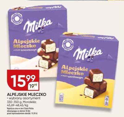 Alpejskie mleczko promocja w Chata Polska