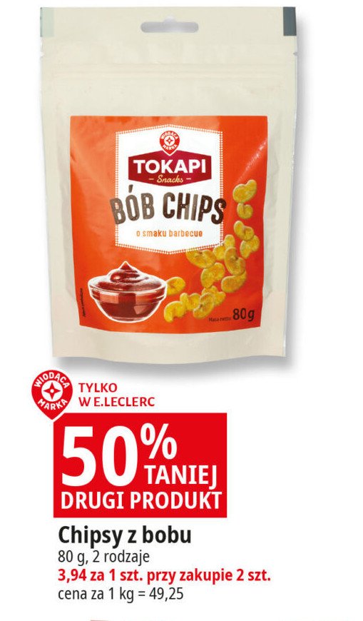 Chipsy b贸b o smaku barbecue Wiod膮ca marka tokapi promocja