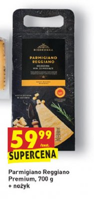 Ser parmigiano reggiano + nożyk Biedronka promocja