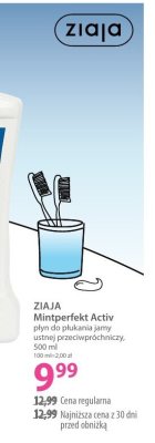 Płyn ZIAJA Mintperfekt Activ promocja w Hebe