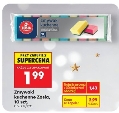 Zmywaki kuchenne Zosia 10 szt. promocja w Biedronka