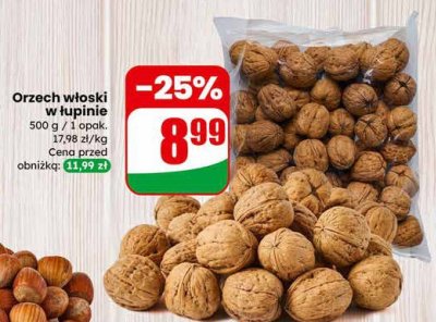 Orzech włoski w łupinie promocja w Dino