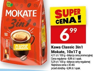 Kawa Classic 3in1 Mokate promocja w Twój Market