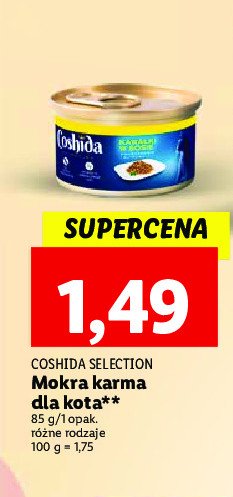 Karma dla kota kawałki w sosie Coshida promocja w POLOmarket