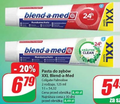 Pasta do z臋b贸w 24h Blend-a-med promocja