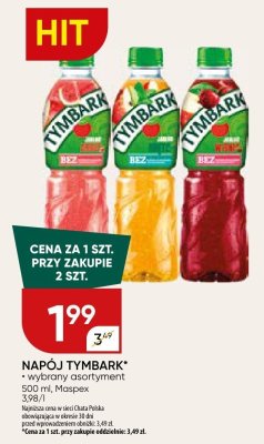 Napój Tymbark wybrany asortyment Maspex promocja w Chata Polska