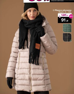 Płaszcz pikowany Rozm. S - 3XL promocja w Woolworth