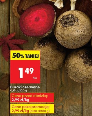Buraki czerwone promocja w Biedronka