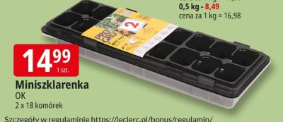 Miniszklarenka OK 2 x 18 komórek promocja w Leclerc