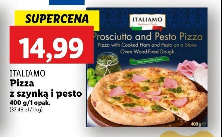 Pizza prosciutto i pesto Italiamo promocja