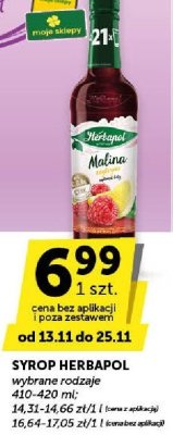 Syrop Herbapol Malina promocja w Euro Sklep