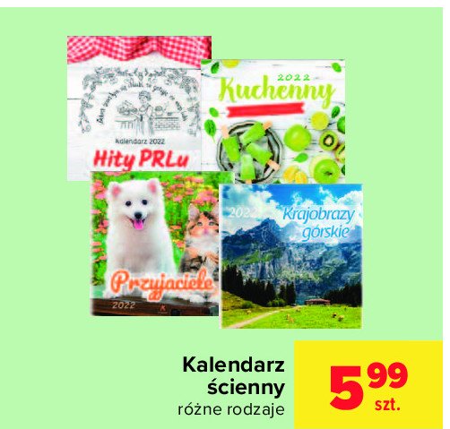 Kalendarz ścienny przyjaciele promocja