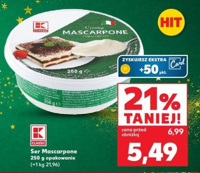 Ser Mascarpone promocja w Kaufland