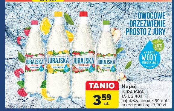 Woda malinowa Jurajska promocja