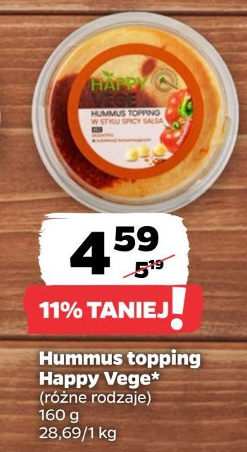 Hummus topping promocja