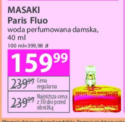 Woda perfumowana MASAKI MATSUSHIMA FLUO promocja