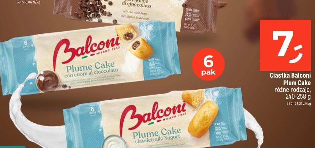 Ciastka plum cake chocolate Balconi promocja