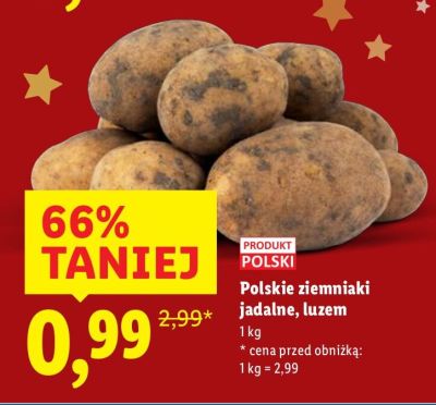 Ziemniaki jadalne, luzem promocja w Lidl