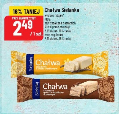 Chałwa  wybrane rodzaje promocja w POLOmarket